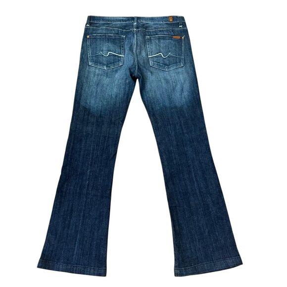 7 for All Mankind Bootcut Jeans Dark Wash Size 31 - Picture 2 of 5